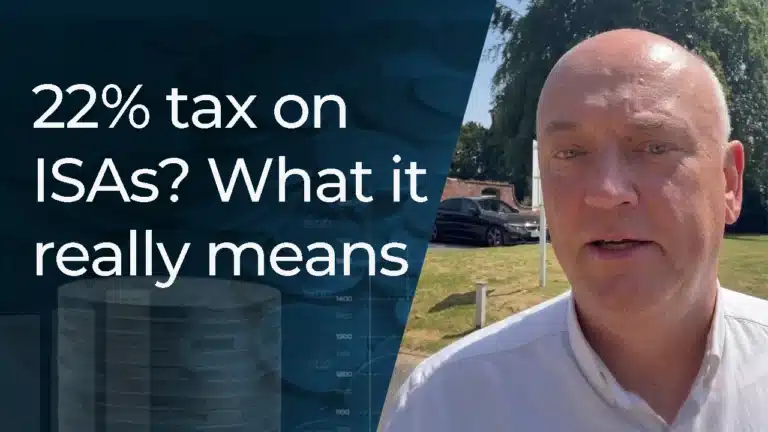 Alan Lazenby explaining the reported 22% tax on ISAs